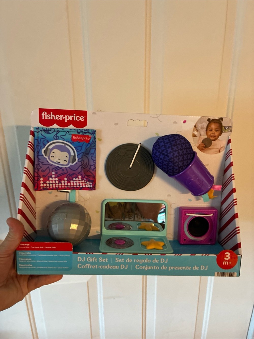 Fisher-Price Purple and Teal DJ Playset with Pink Accents